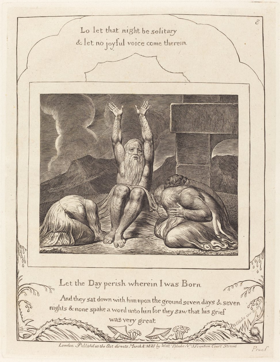 Jobovo zoufalství od William Blake