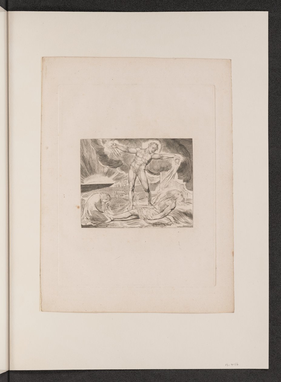 Satan Smiting Job with Boils, 1825. od William Blake