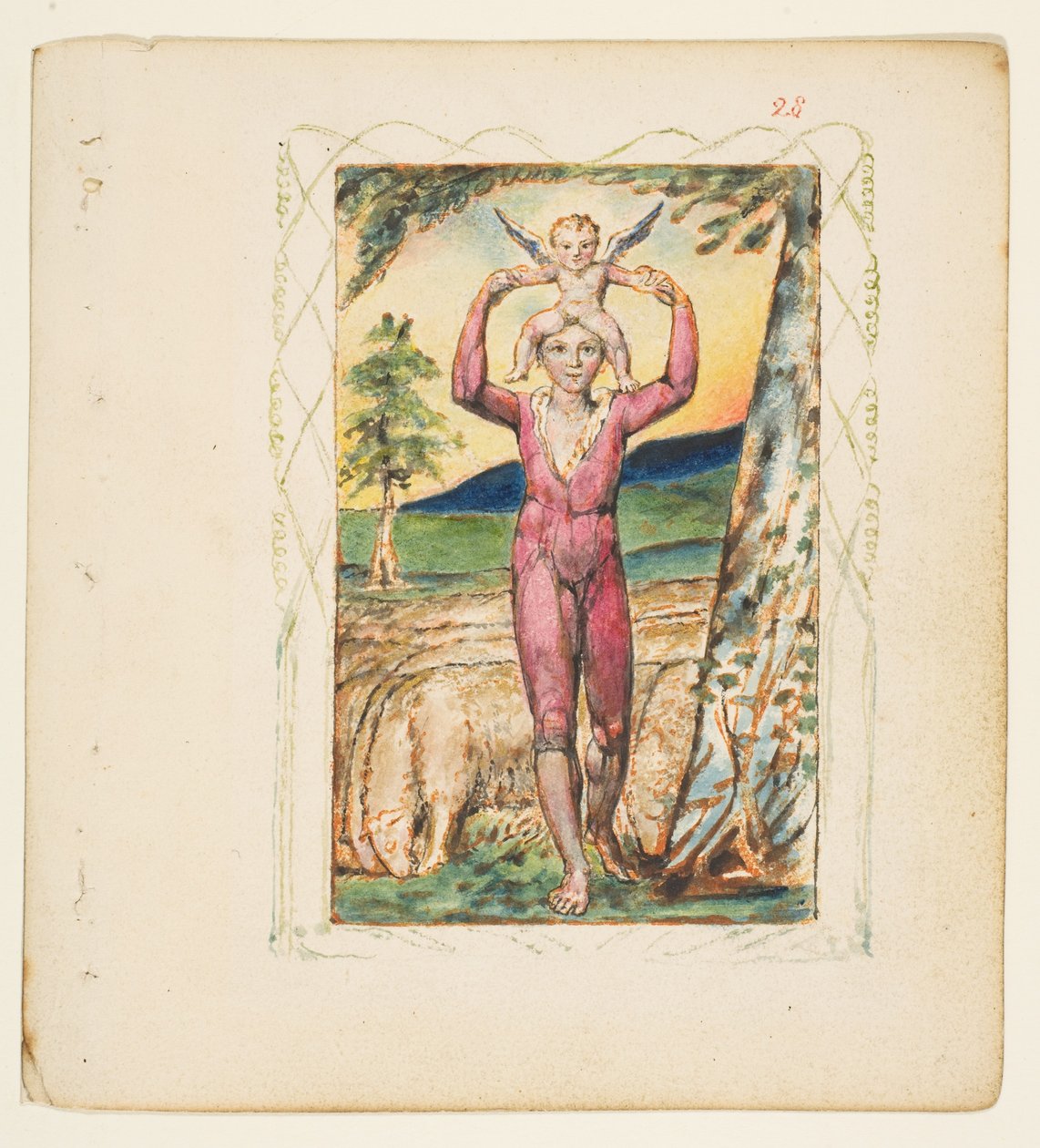 Songs of Experience: Frontispiece, ca. 1825. od William Blake