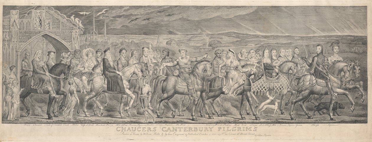 Canterbury Pilgrims, 1810. od William Blake