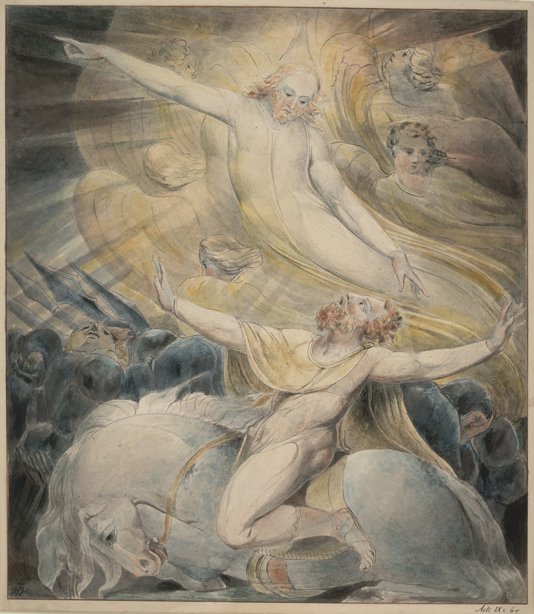 The Conversion of Saulov, c.1800 od William Blake