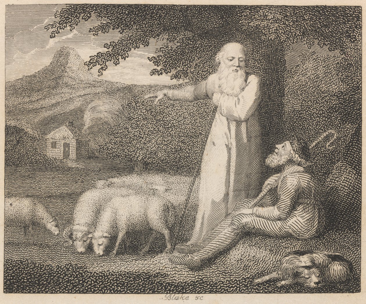 Pastýř a filozof od William Blake
