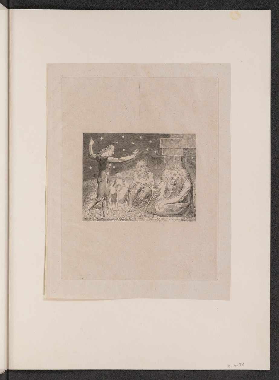 Hněv Elihu od William Blake