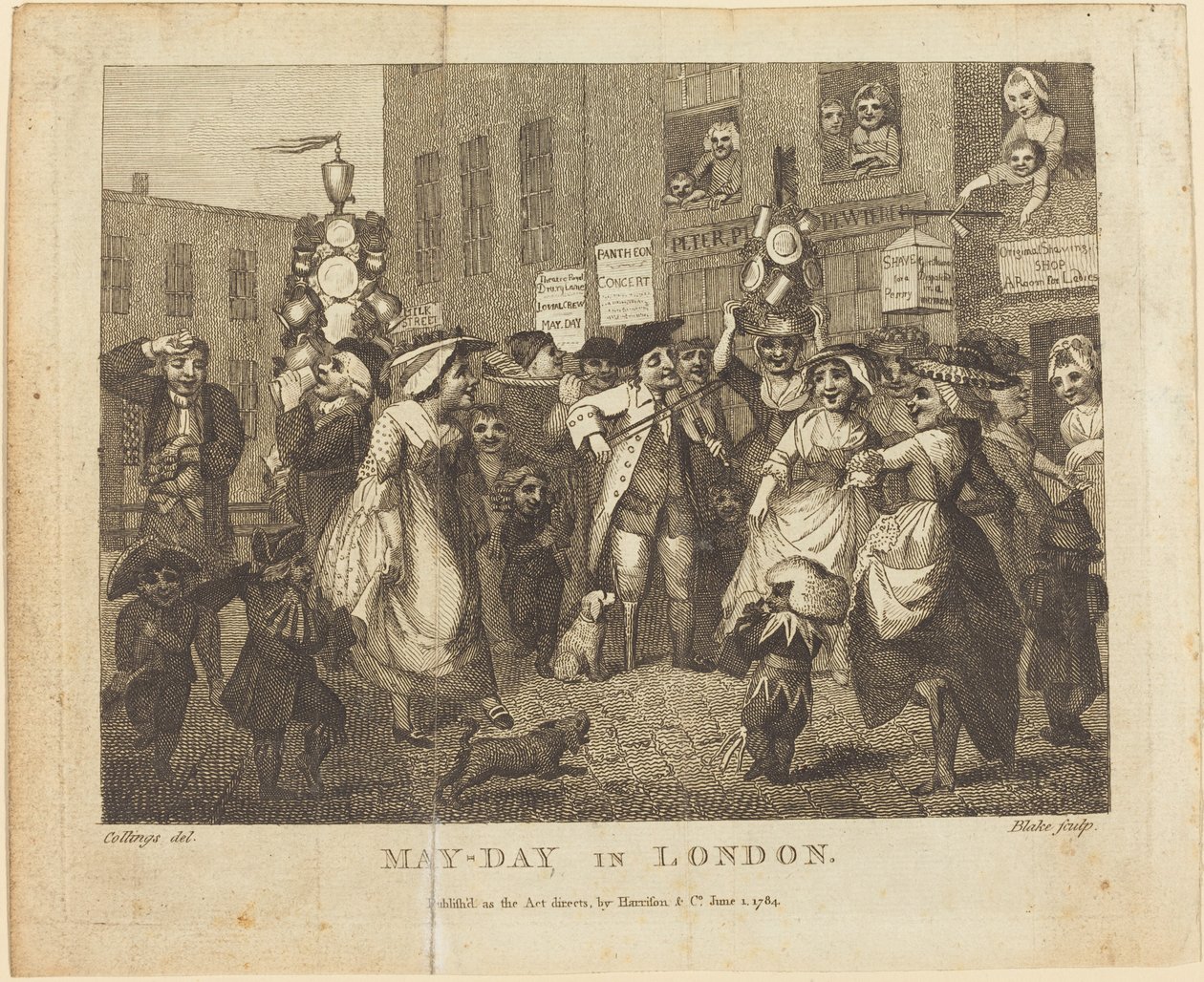 První máj v Londýně od William Blake after Samuel Collings