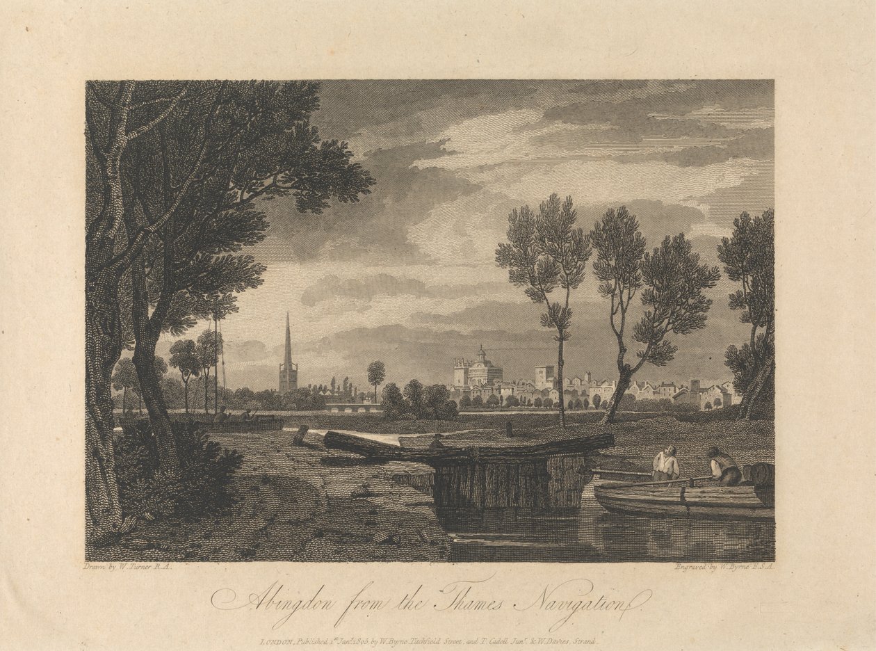 Abingdon z Navigace na Temži od William Byrne