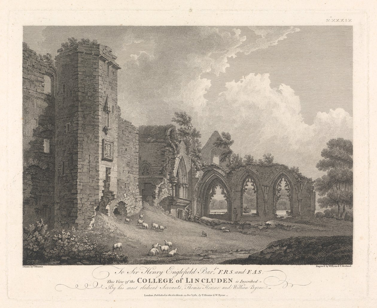 Ruiny College of Lincluden od William Byrne