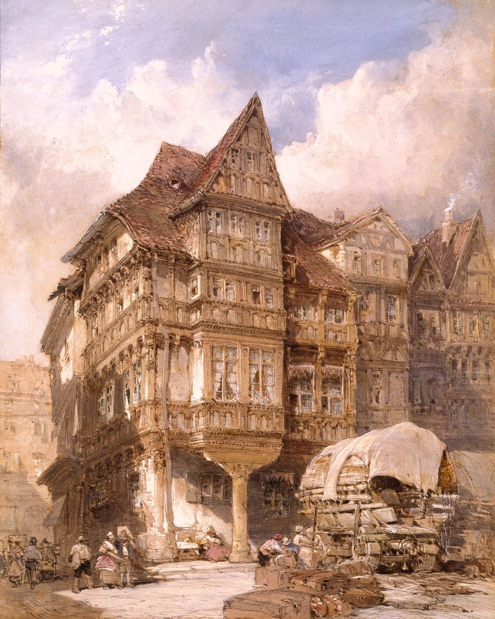 Dům Albrechta Dürera v Norimberku od William Callow