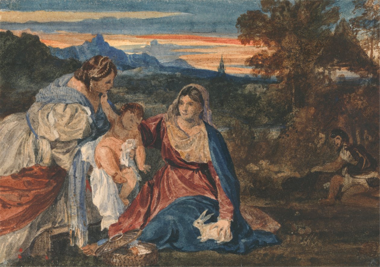 Madonna s králíčkem od William Callow