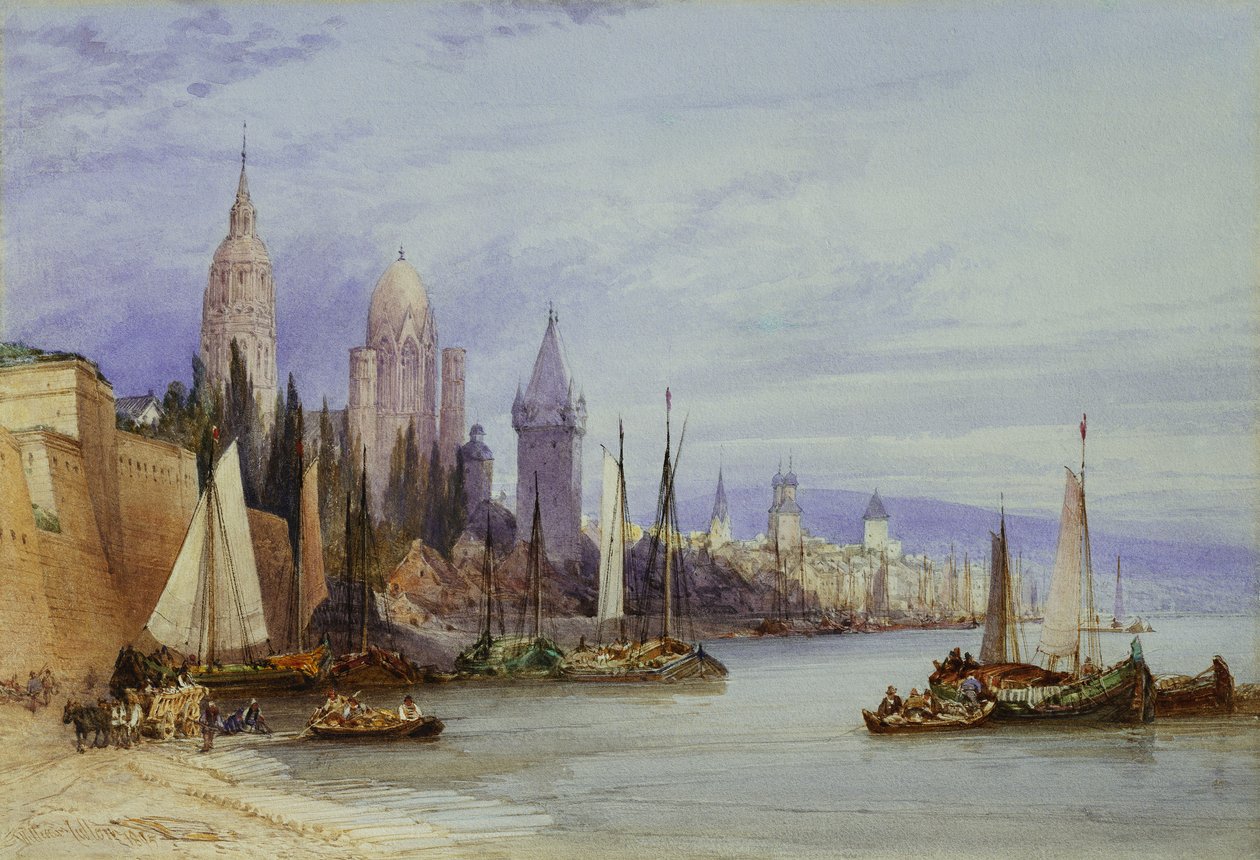 Mayence, na Rýně, 1895 od William Callow