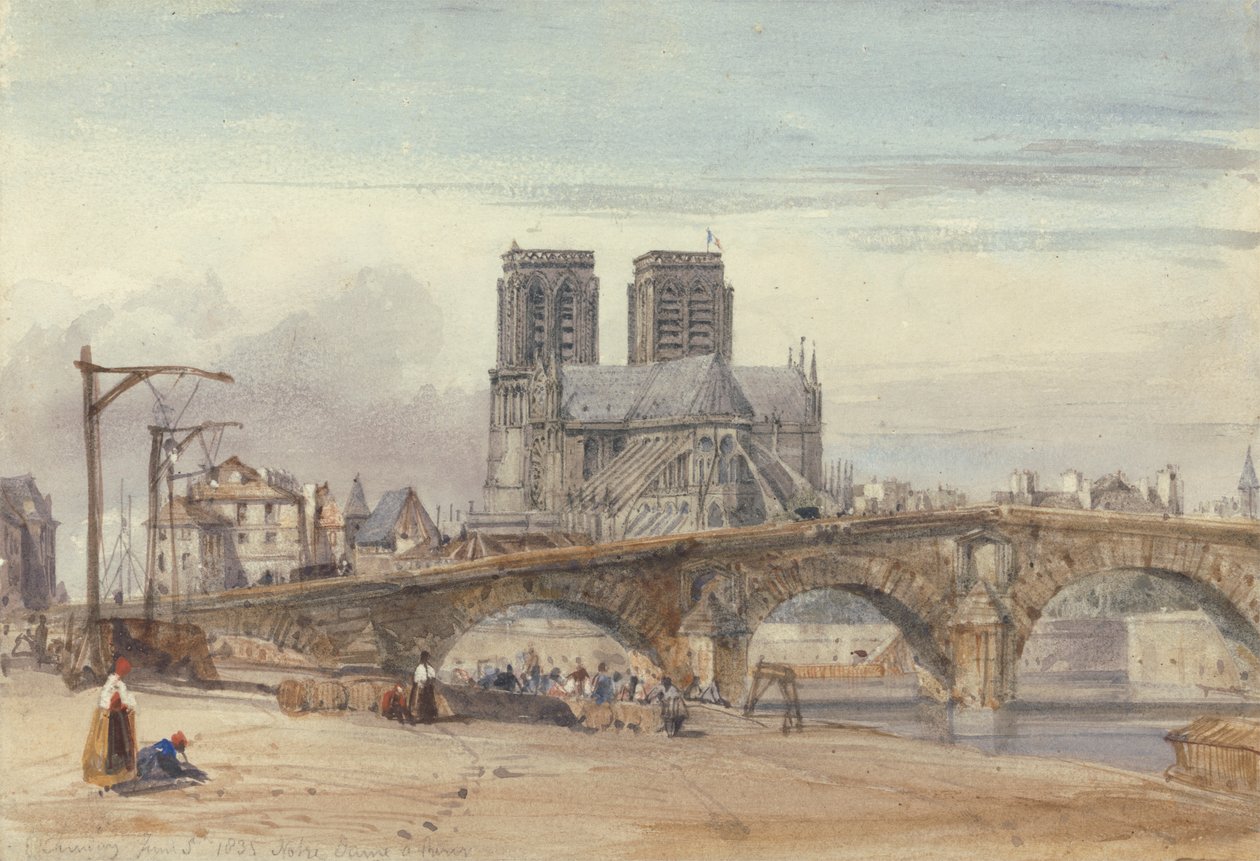 Notre-Dame, Paříž od William Callow