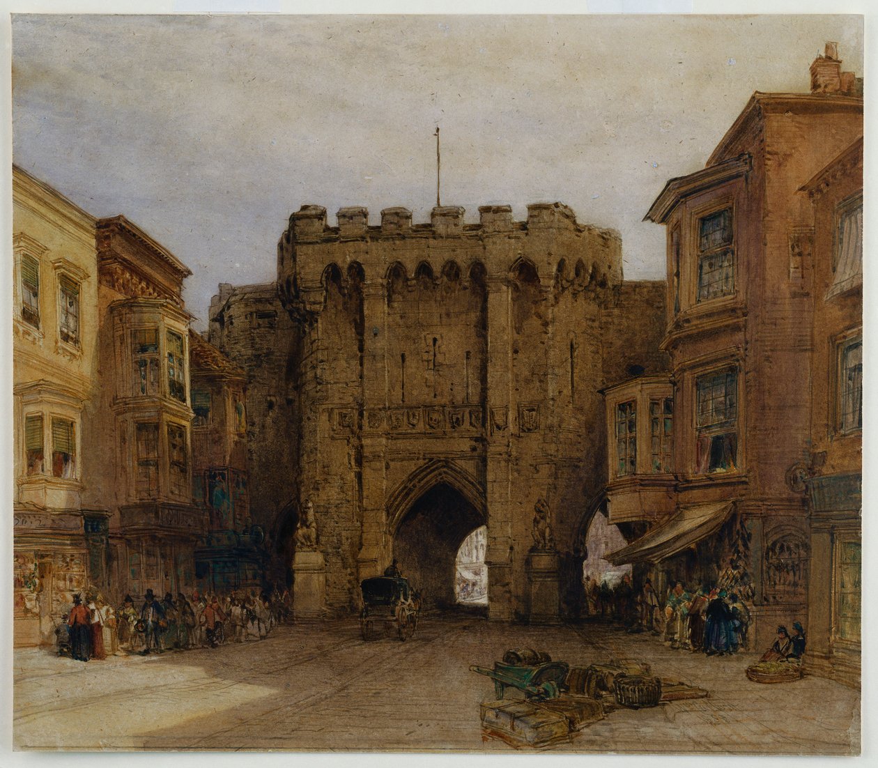 Bar Gate, Southampton, 1888 od William Callow