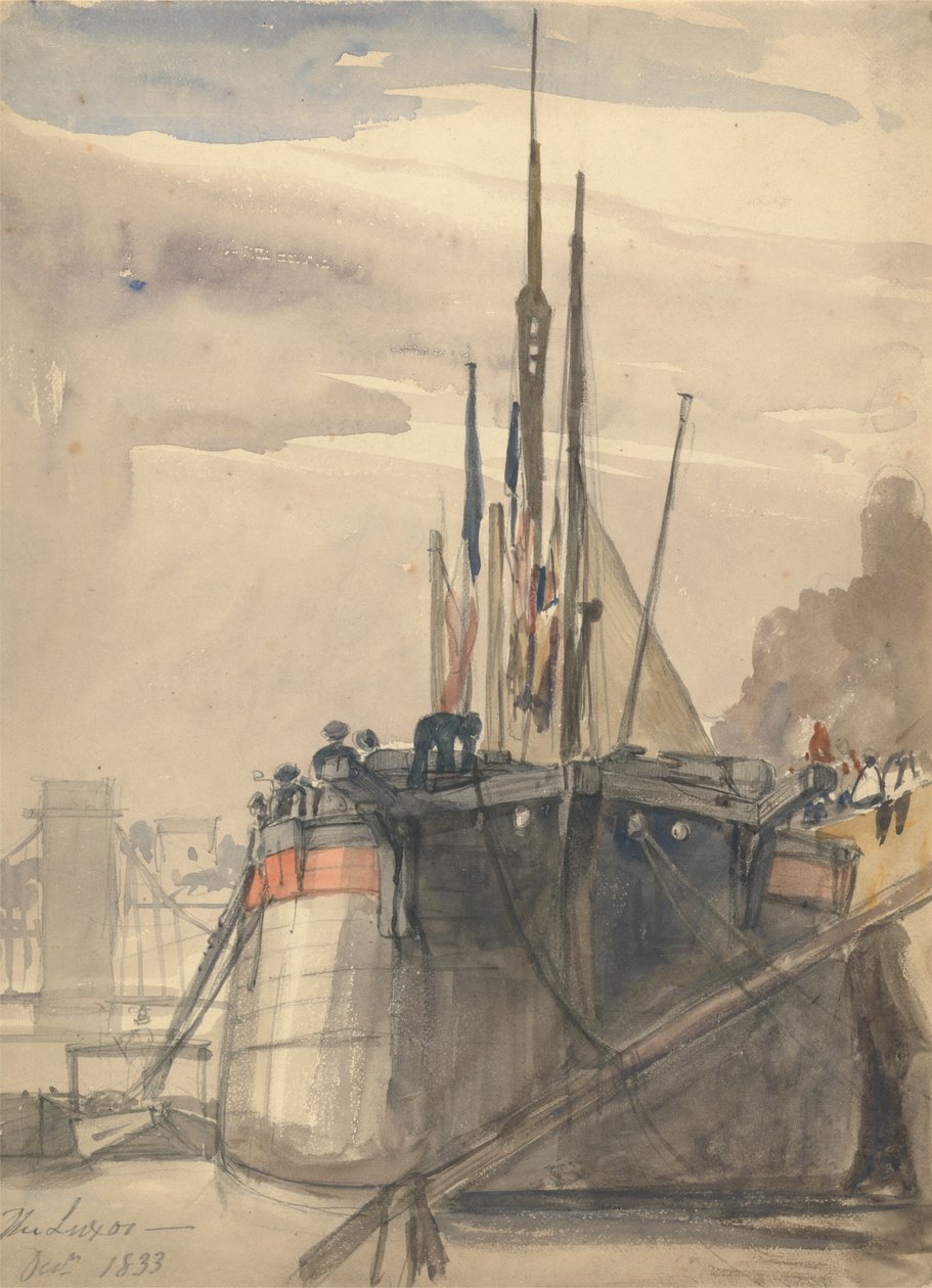 Luxor, Paříž, prosinec 1833 od William Callow