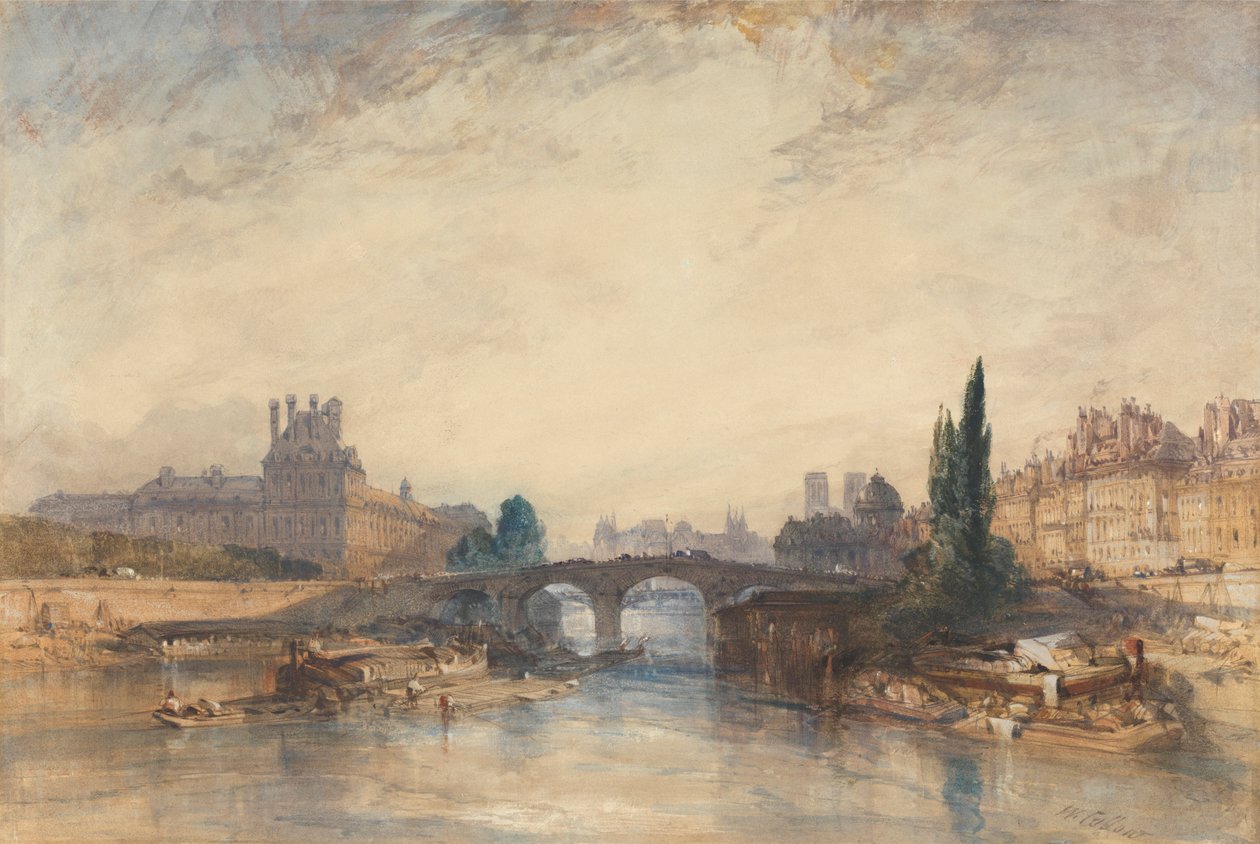 Pohled na Pont Royal od William Callow