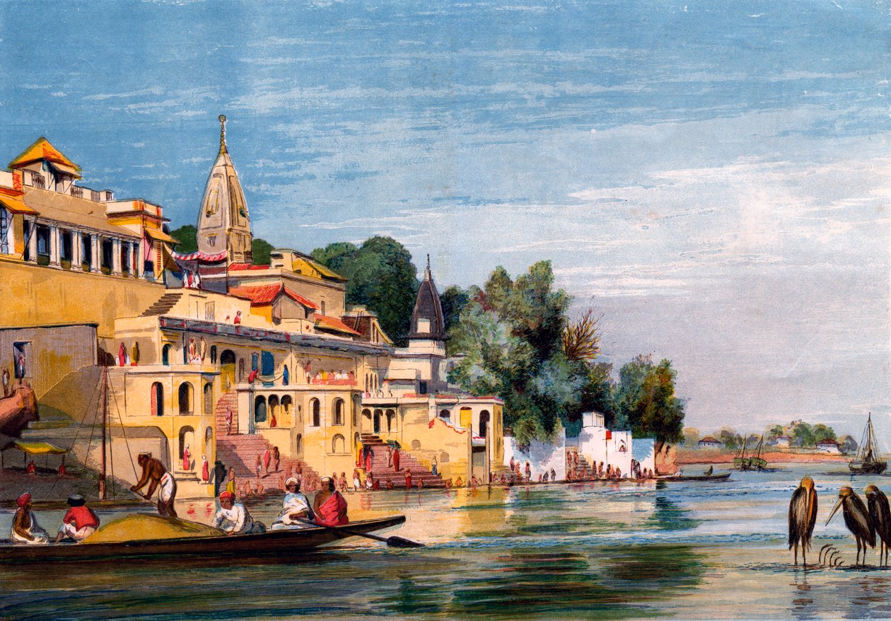 Cawnpore na Ganze, Indie, 1857. od William Carpenter