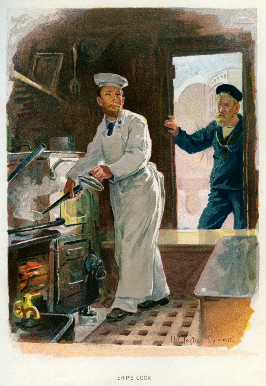 Lodě vaří, c1890-c1893 od William Christian Symons