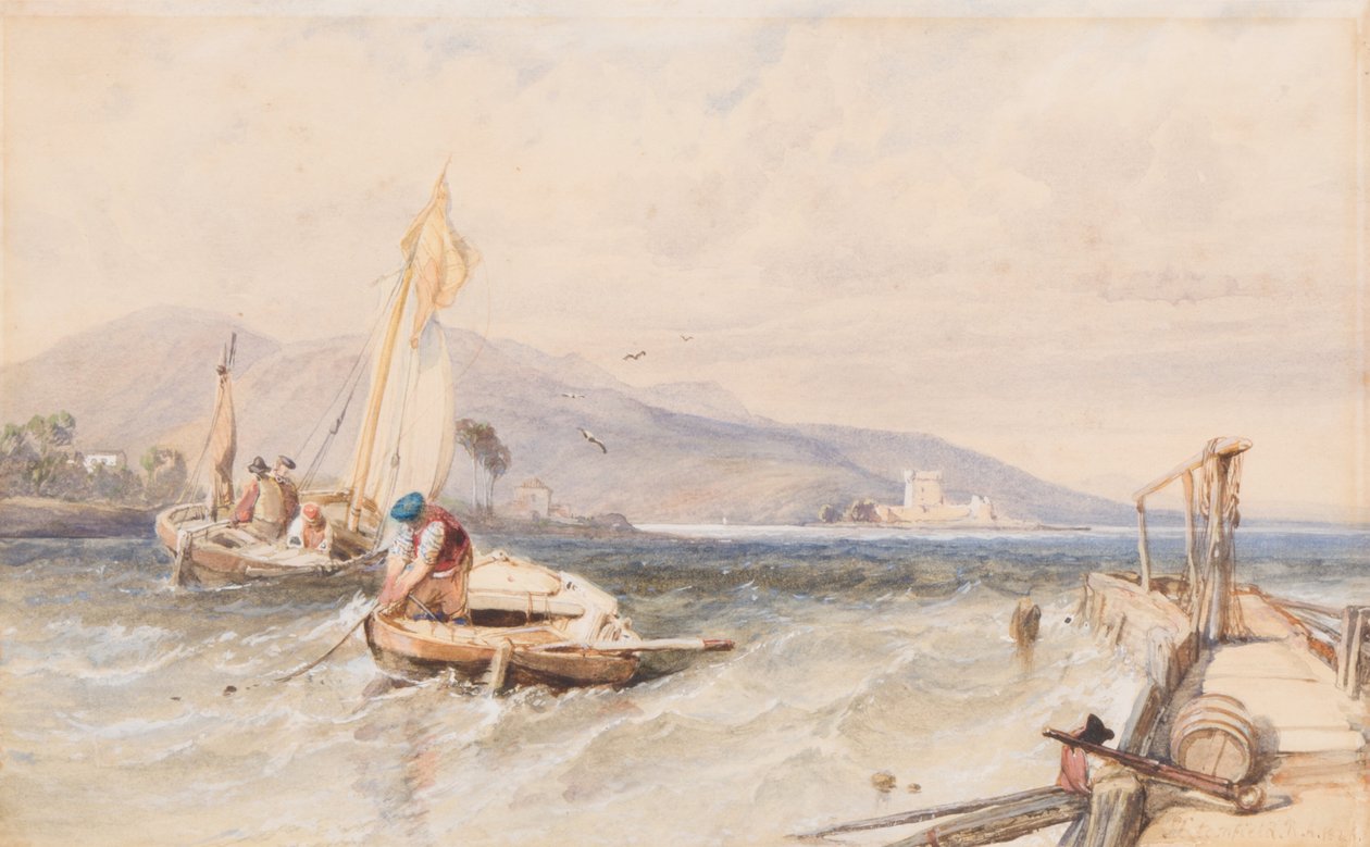 Castle Douglas, Loch Leven, 1849 od Clarkson Frederick Stanfield