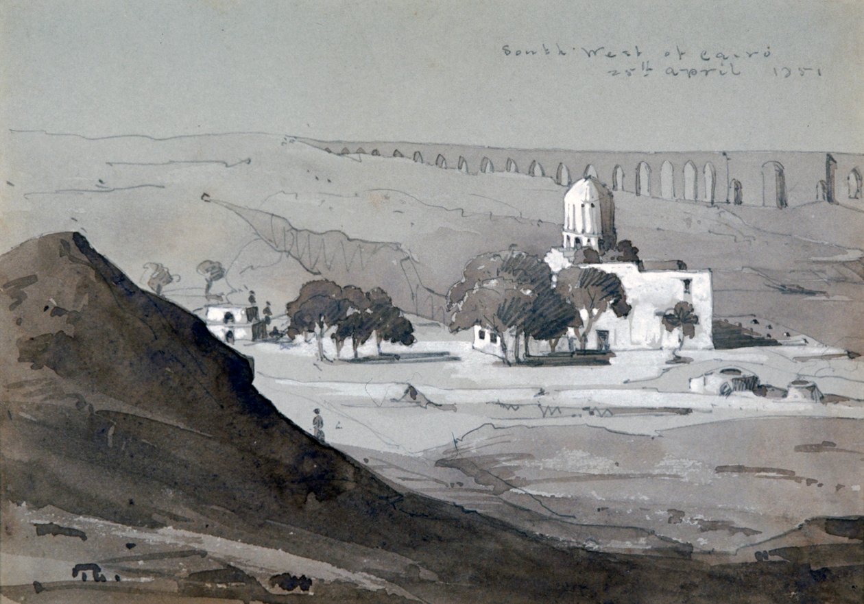 „Pohled na jihozápad Káhiry“, 1851. od William Clerihew