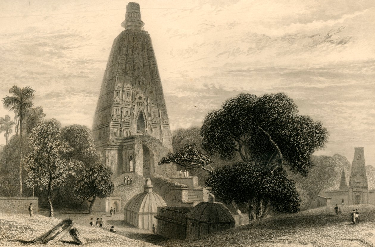 Velký chrám v Bode Gyah, 1835. od William Daniell