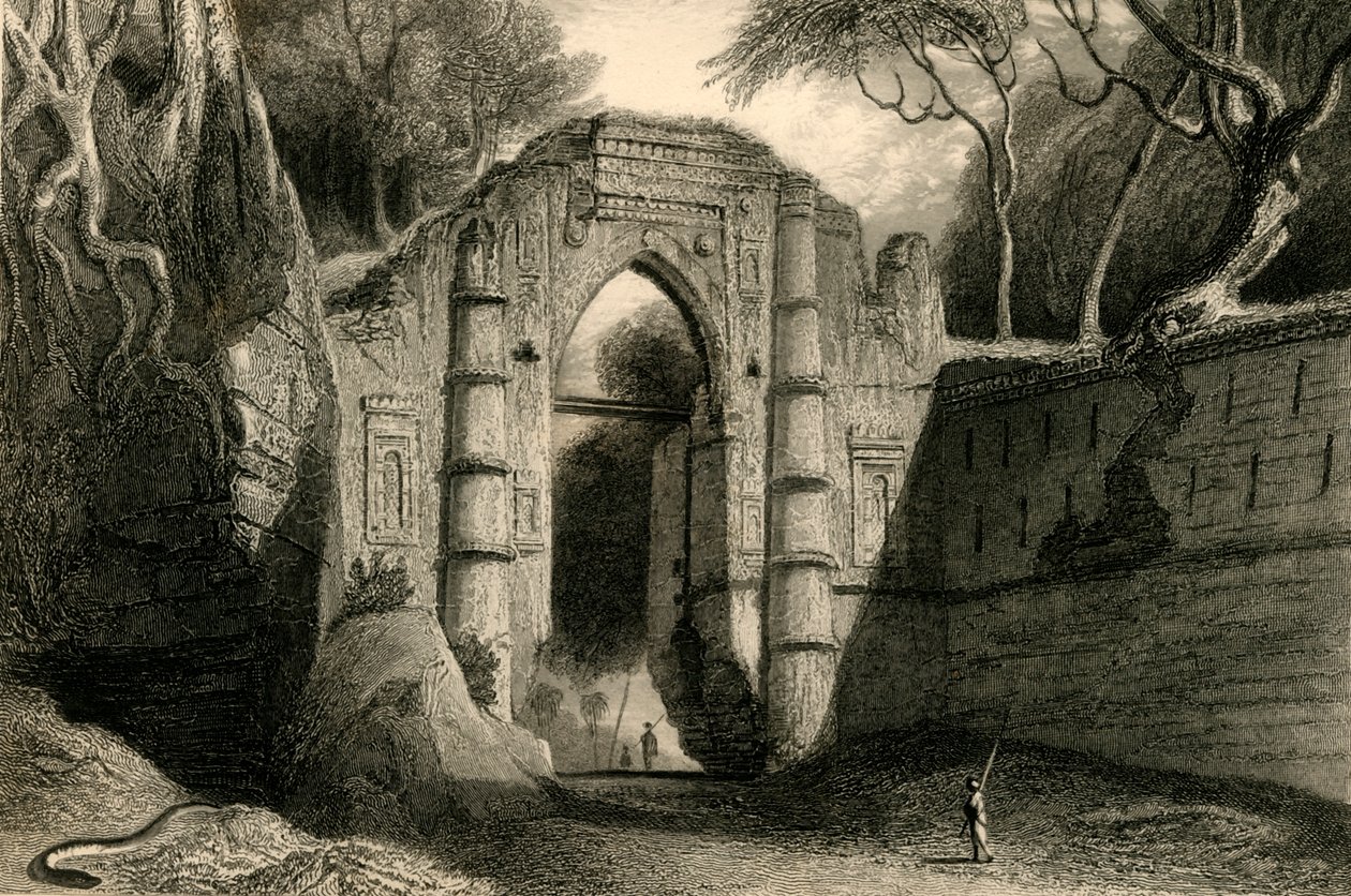 Kutnallewe Gate, Gour, 1835. od William Daniell