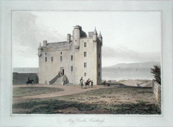 Mey Castle, Caithness (barevné lito) od William Daniell
