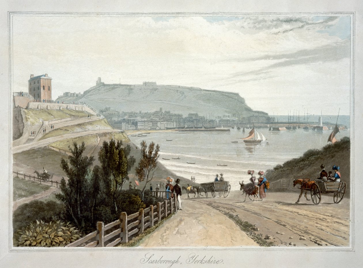 „Scarborough, Yorkshire“, 1822 od William Daniell