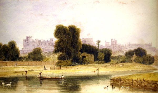 Hrad Windsor z Etonu, Berkshire od William Daniell