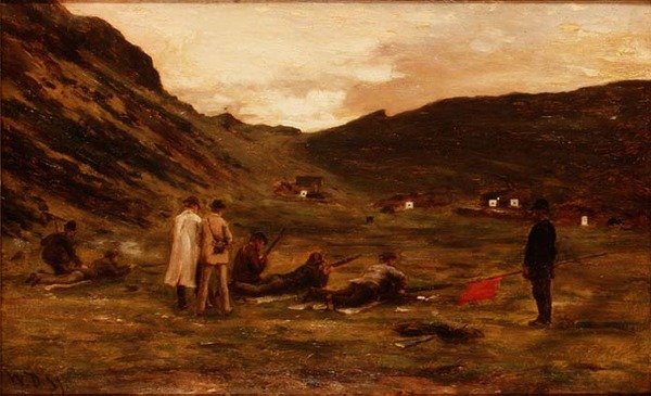 The Rifle Range (olej na papíře) od William Darling McKay