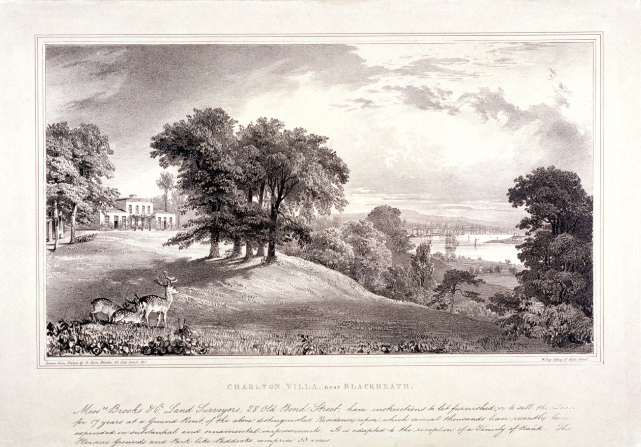 Charlton House poblíž Blackheath, Greenwich, Londýn, c1830. od William Day