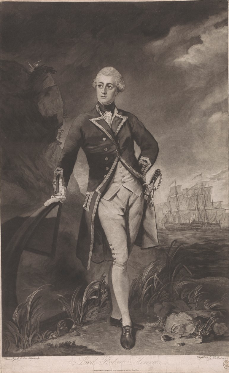 Lord Robert Manners, kapitán R.N. od William Dickinson
