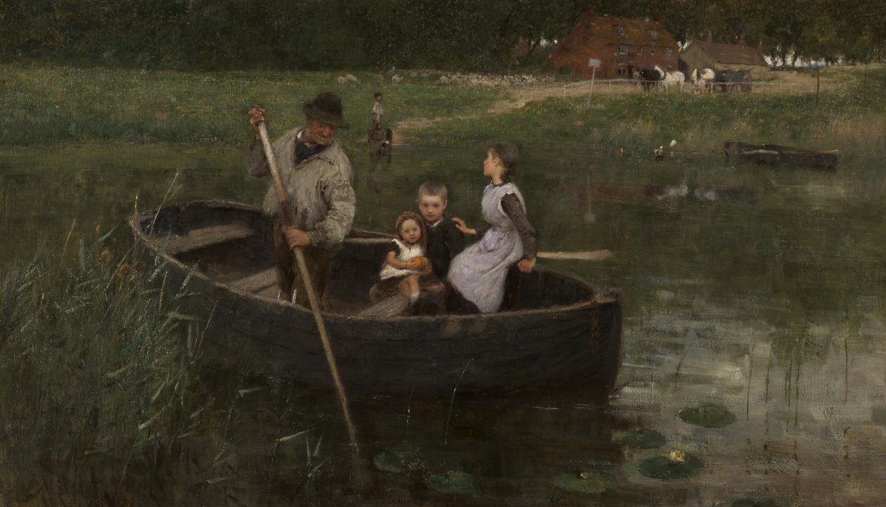 The Ferry, 1887 od William Edward Stott