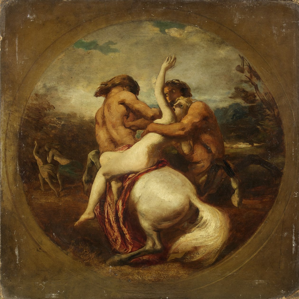 Kentauři a nymfy (olej na kartonu) od William Etty