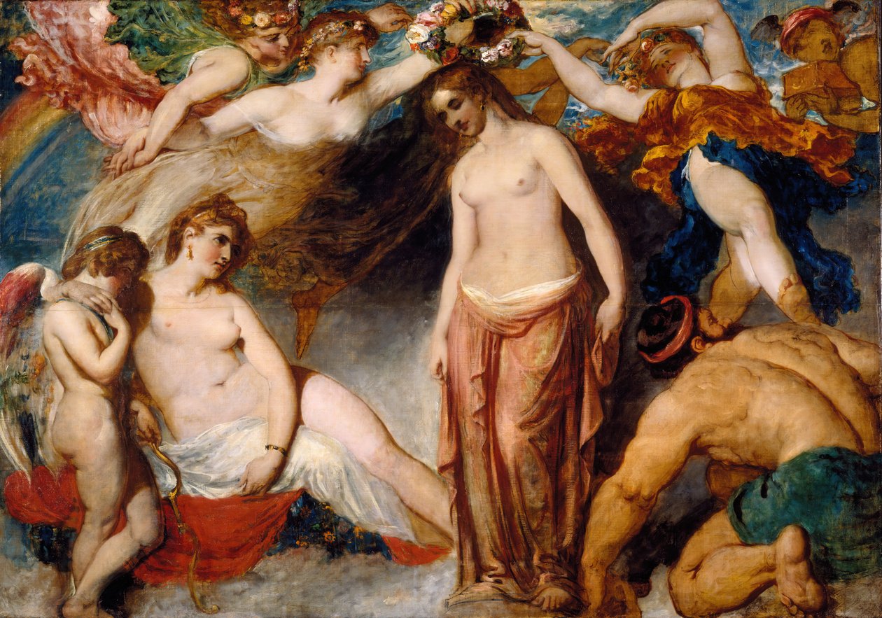 Pandora korunovaná ročními obdobími, 1824. od William Etty