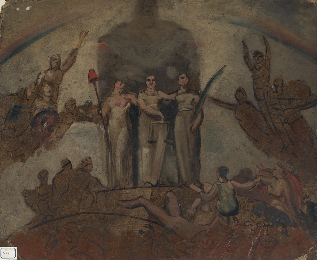 Studie pro kompozici postavy od William Etty