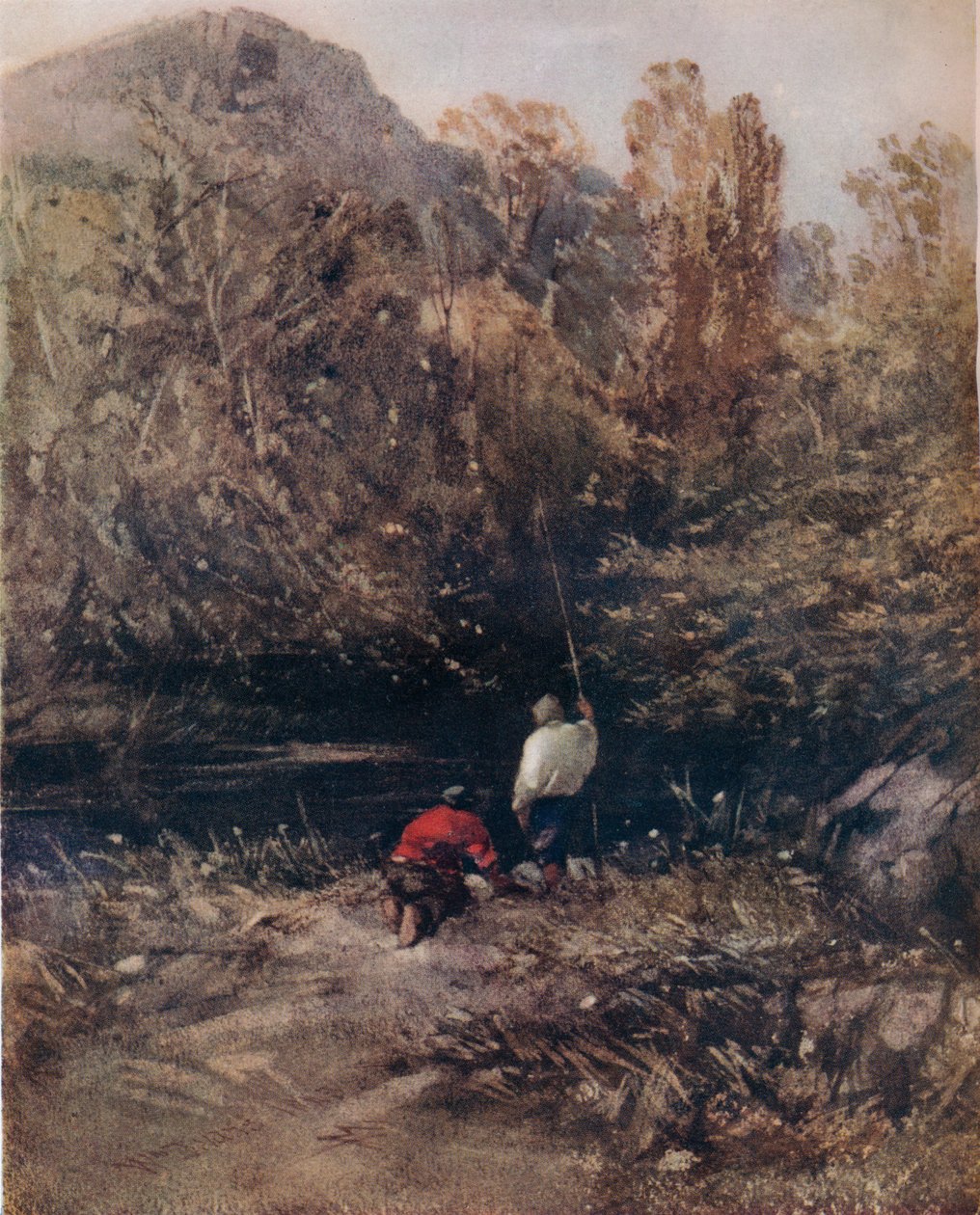 Krajina s rybáři, 1843, 1924 od William Evans