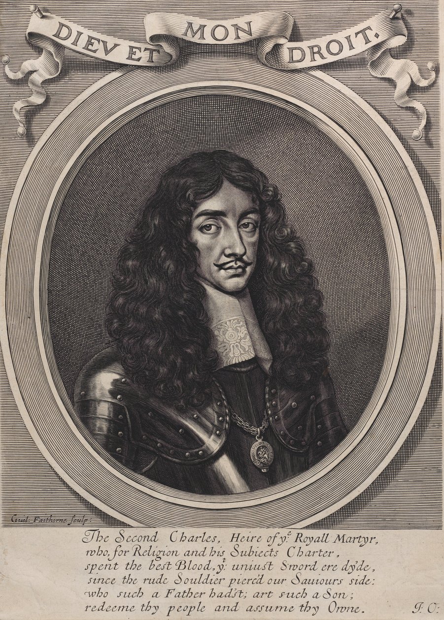 Král Karel II., 1660-70. od William Faithorne
