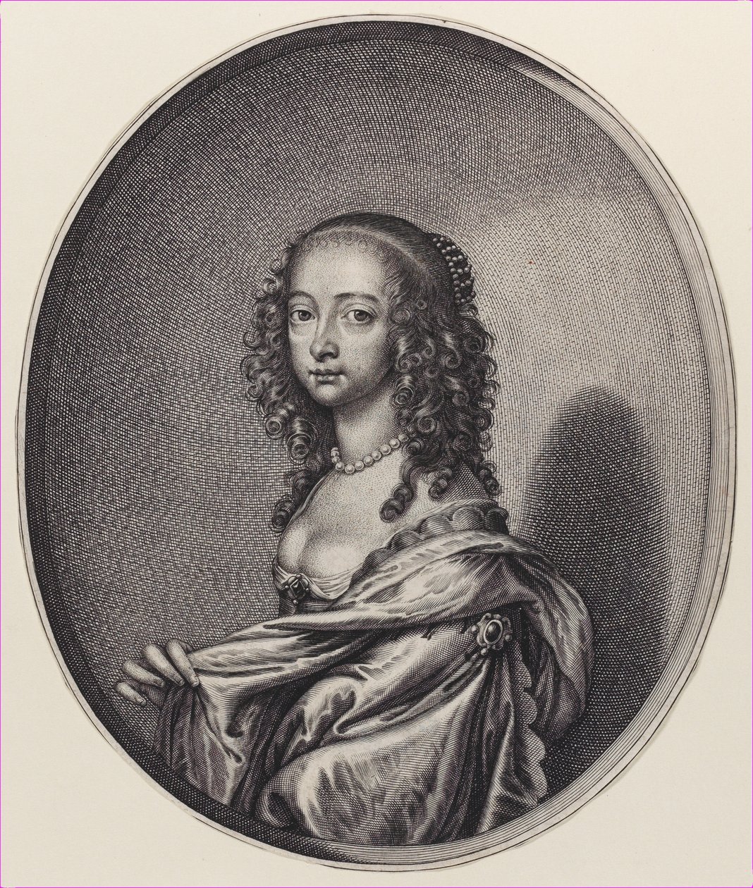 Marie, princezna z Orange, 1641-50. od William Faithorne