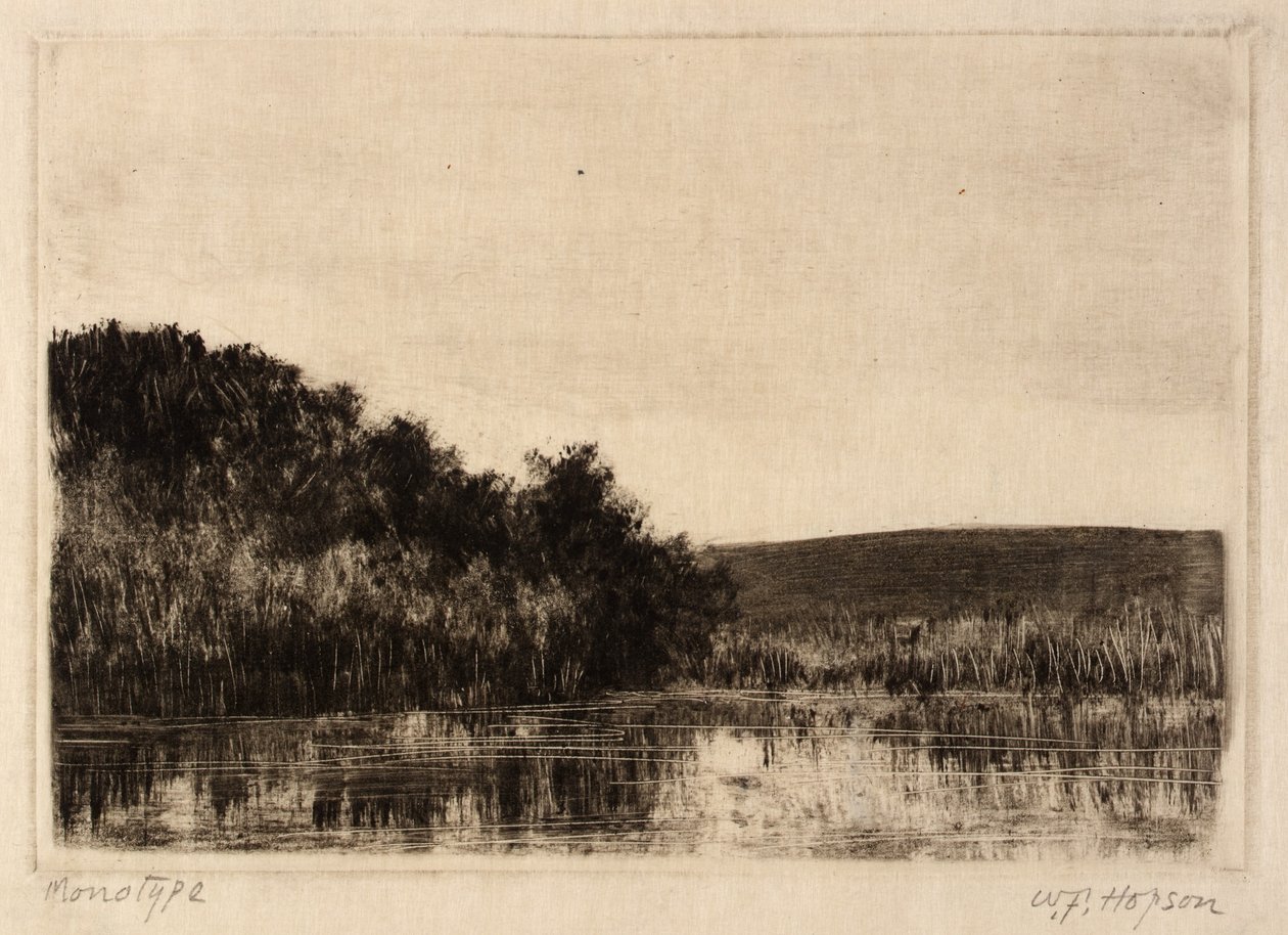 Říční krajina od William Fowler Hopson