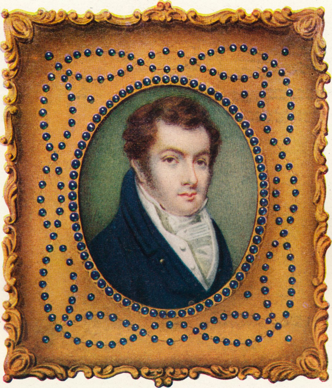 Portrét Washingtona Irvinga, c1820 od William Foy