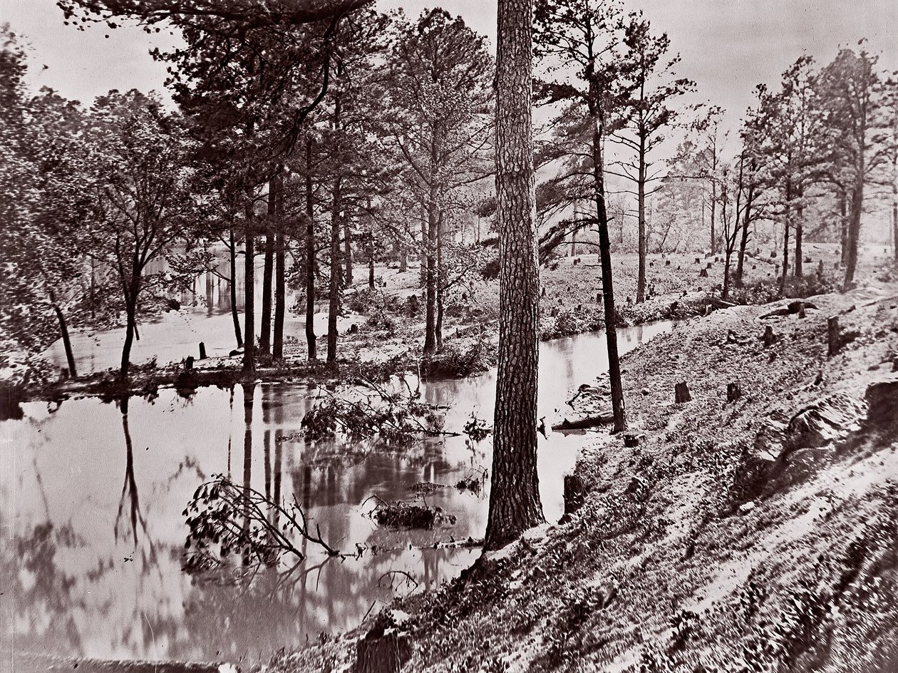 Broadway Landing, řeka Appomattox, 1864. od William Frank Browne