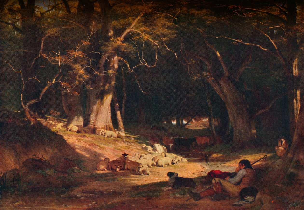 The Mid Day Retreat, c1845 od William Frederick Witherington