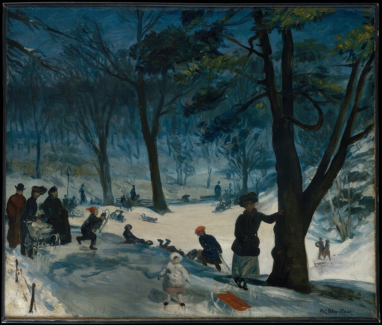 Central Park, Zima od William Glackens