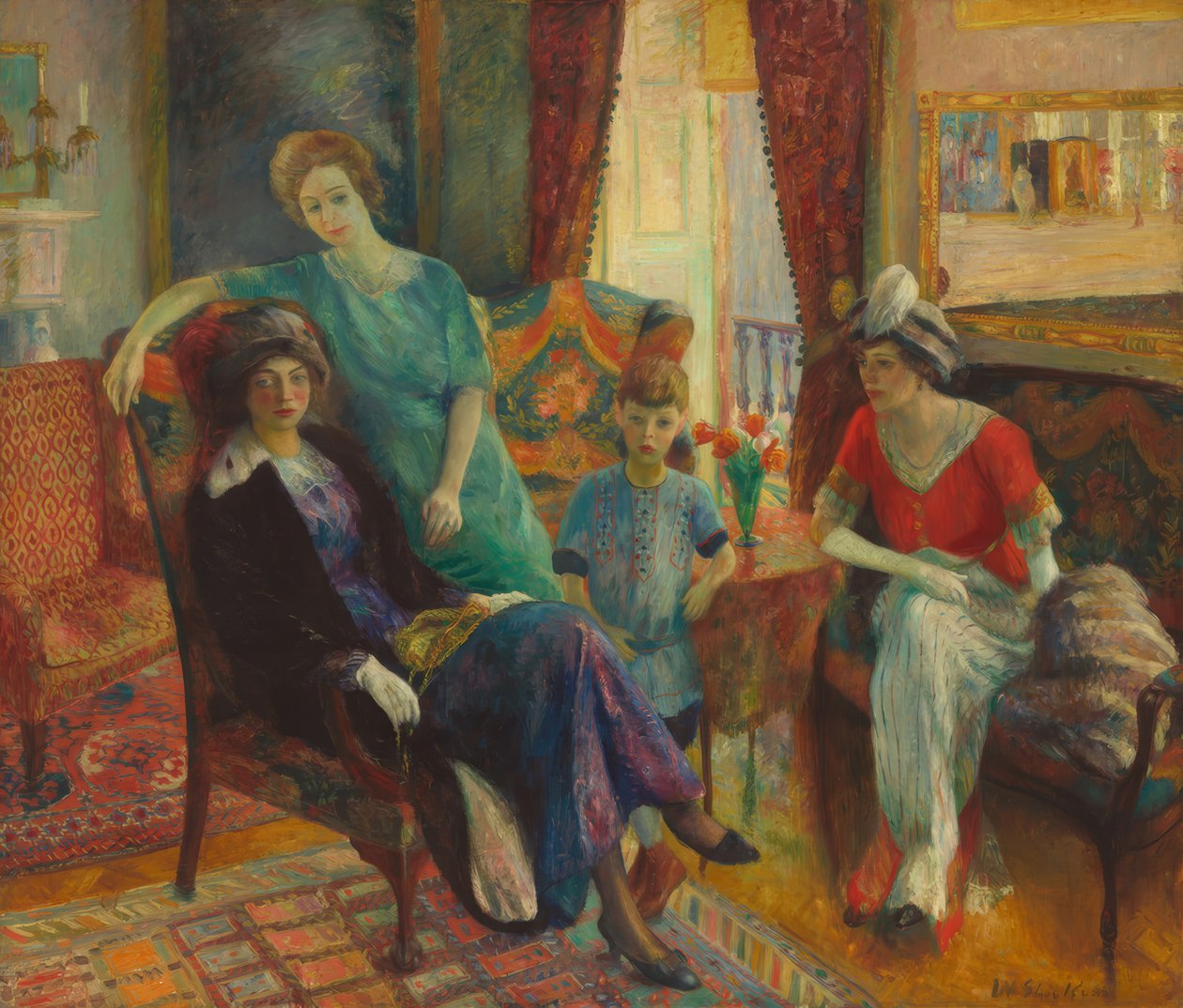 Rodinná skupina od William Glackens