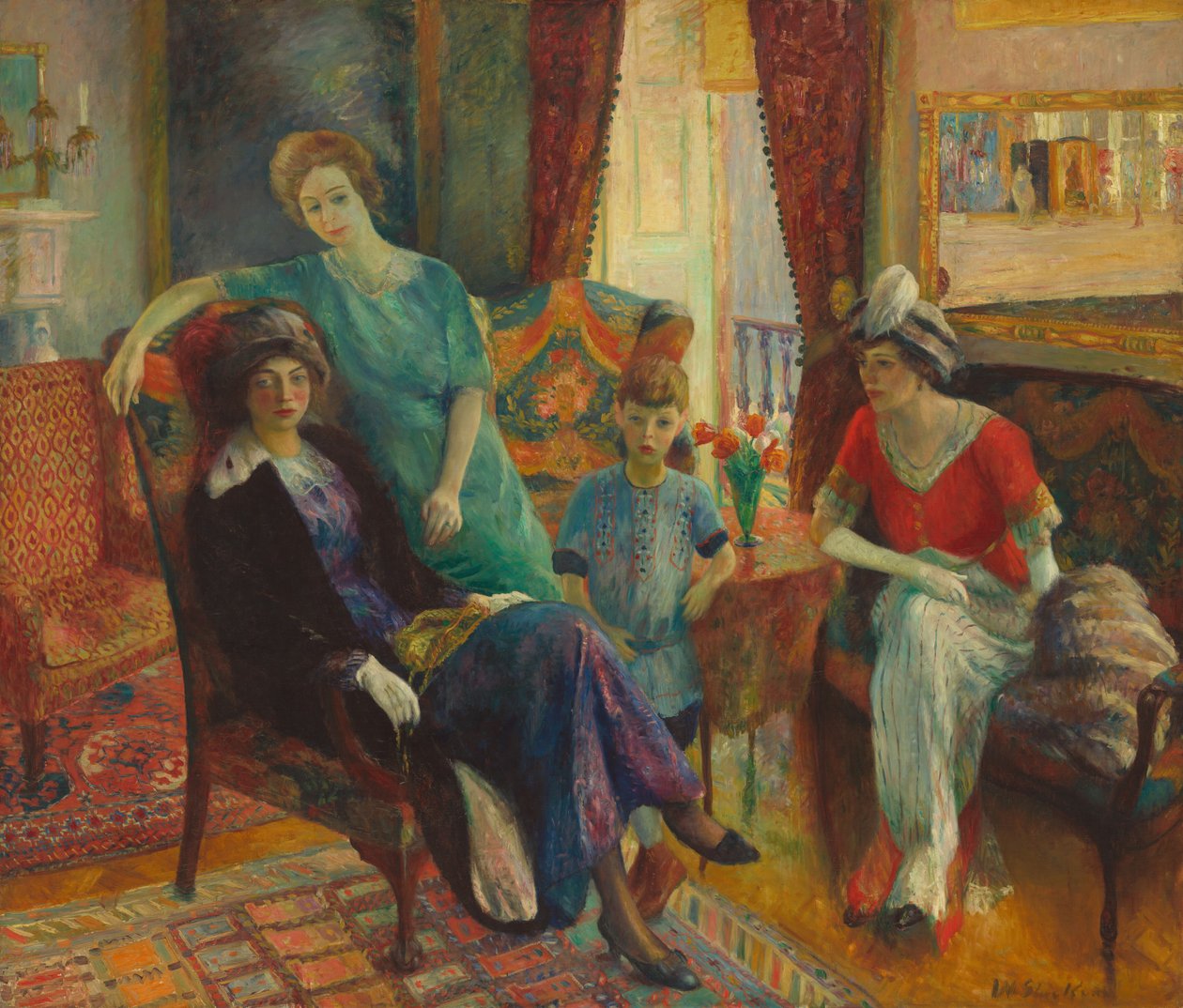 Rodinná skupina od William Glackens