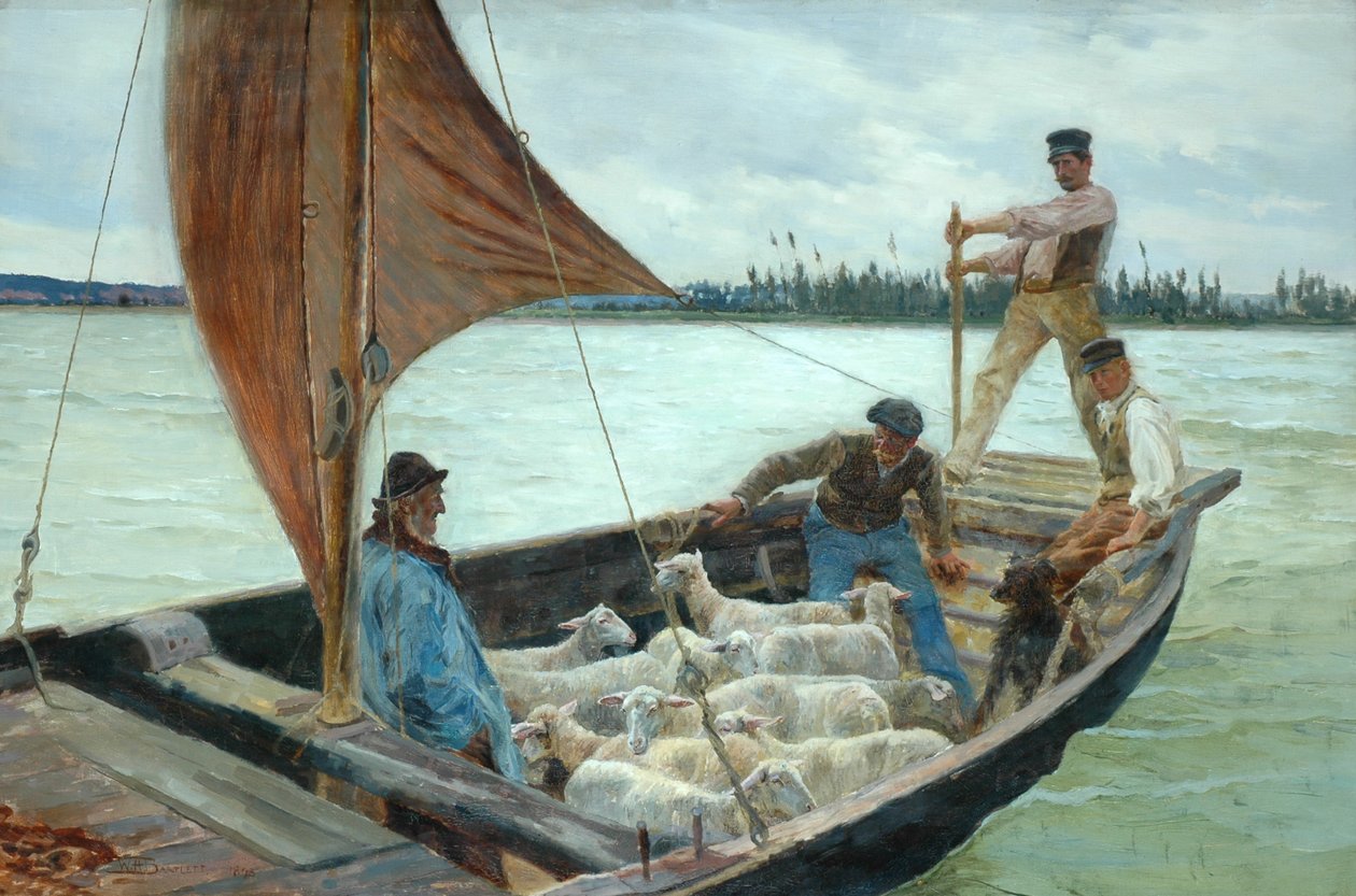 Breezy Crossing, 1893 od William H. Bartlett