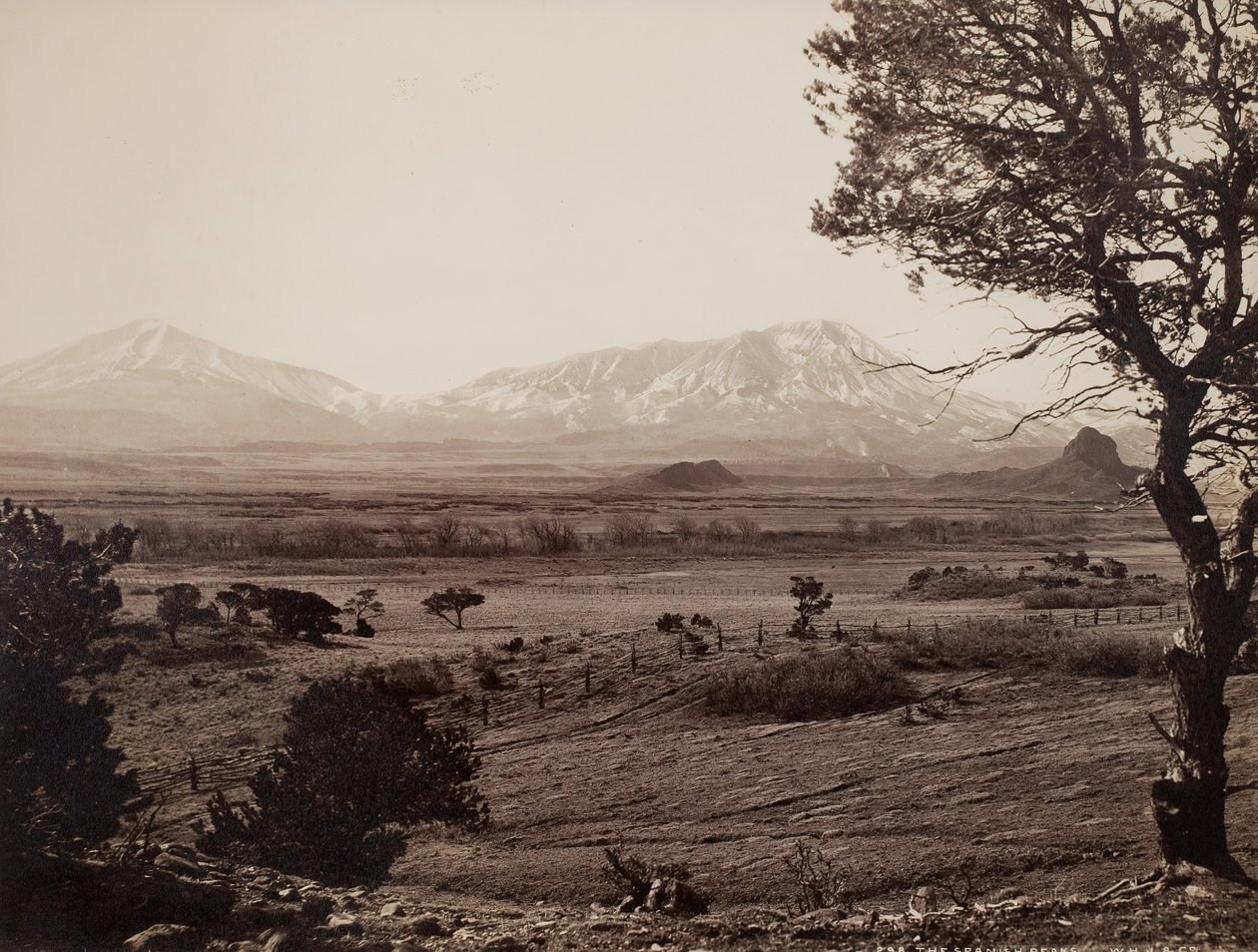 Španělské vrcholy, c. 1871. od William H. Jackson