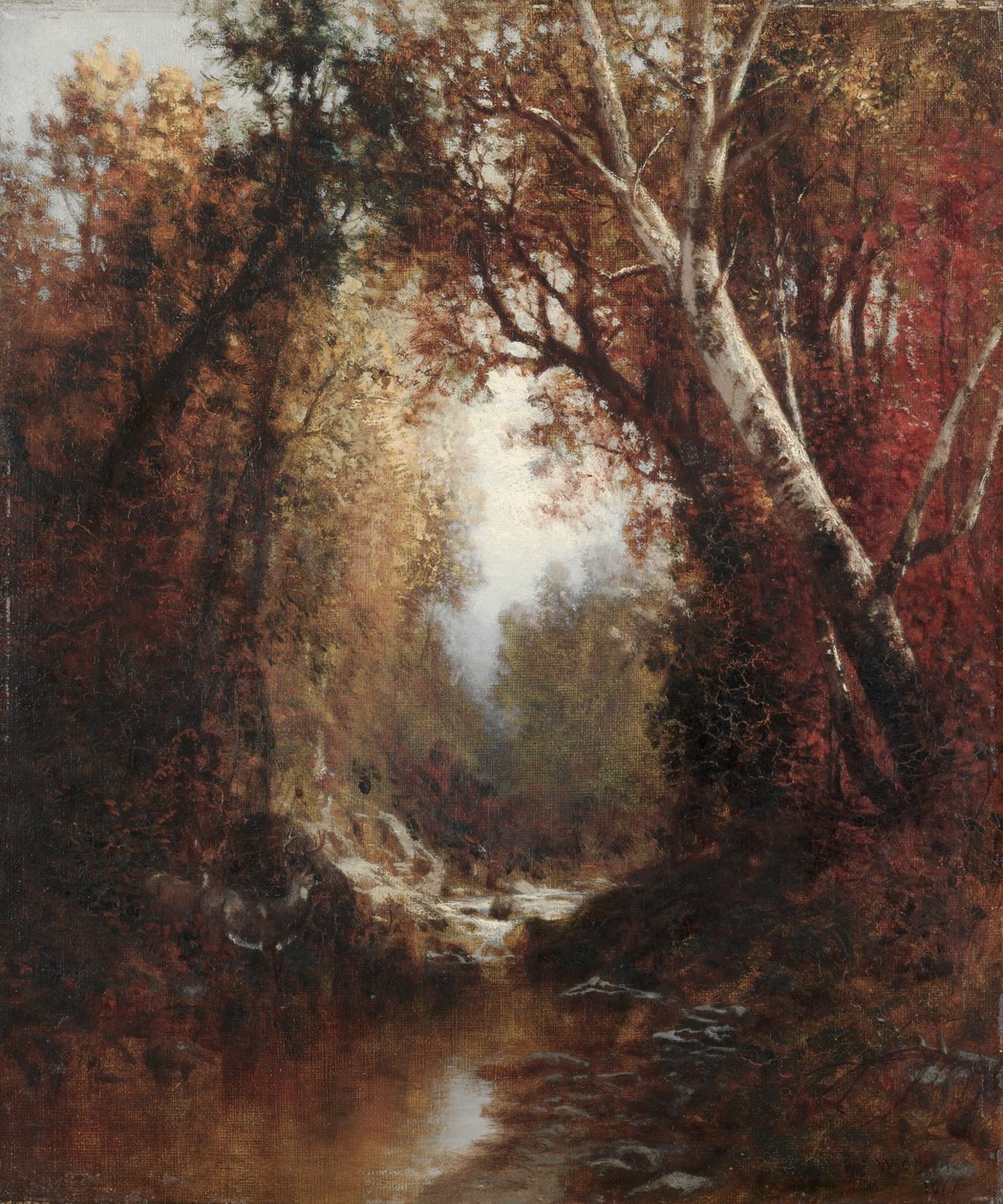 Podzimní scéna v Adirondacks, 1877. od William Hart