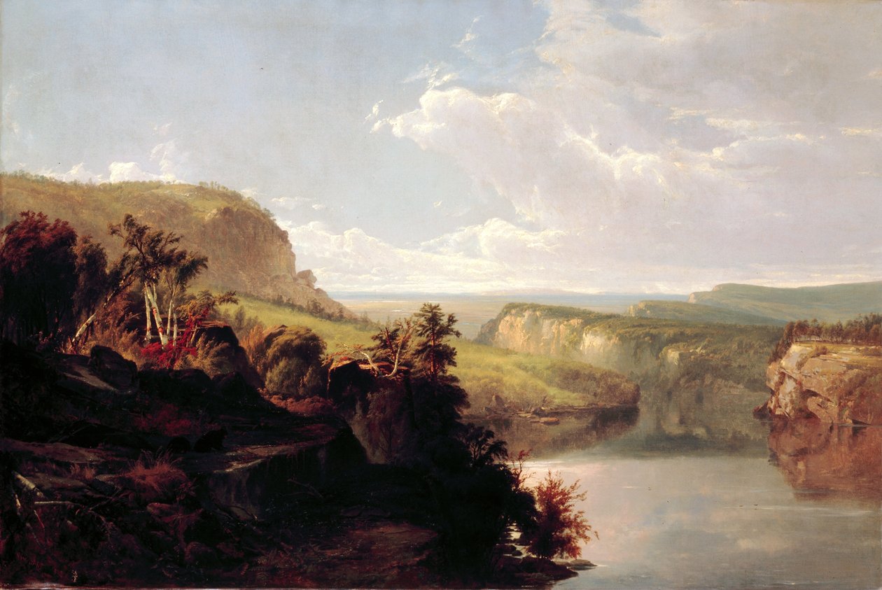 Jezero mezi kopci (Lake Mohonk) od William Hart
