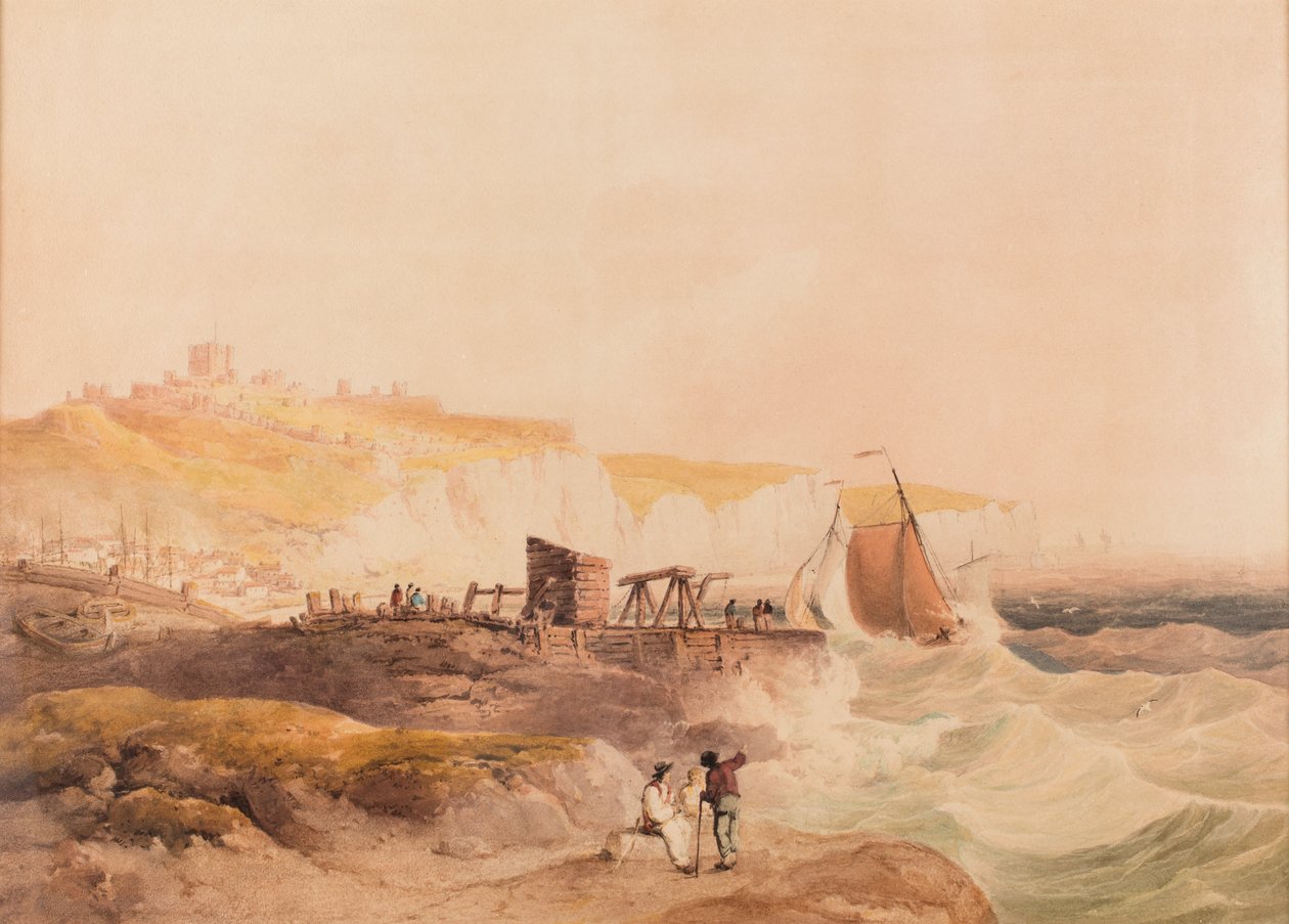 Dover, datum neznámé (akvarel a tužka na papíře) od William Havell