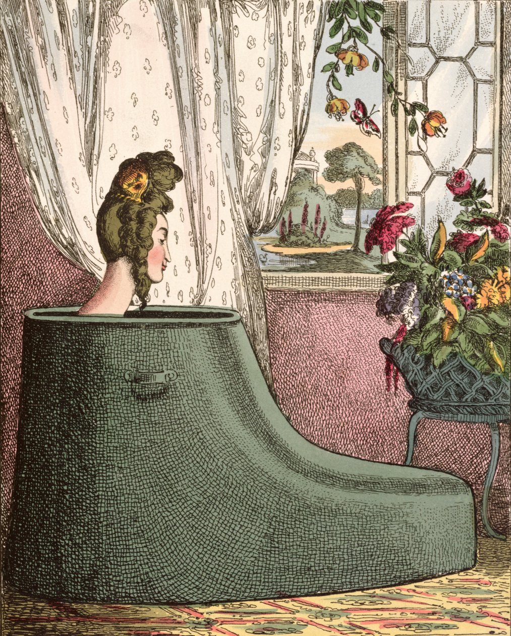 Pěkné místo v horkém počasí, kolem roku 1800 od William Heath