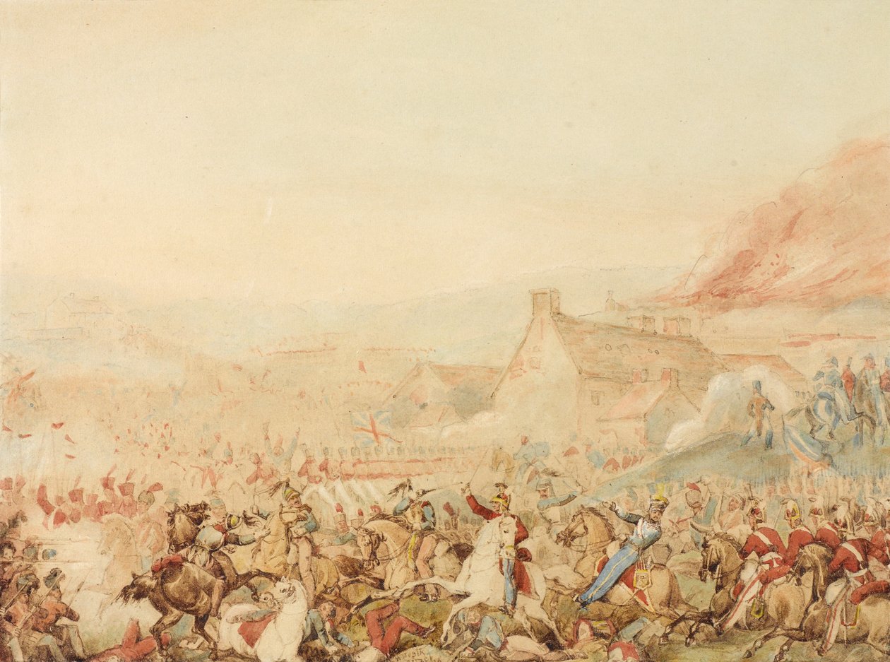 Bitva u Waterloo, 1815, kolem roku 1818 od William Heath